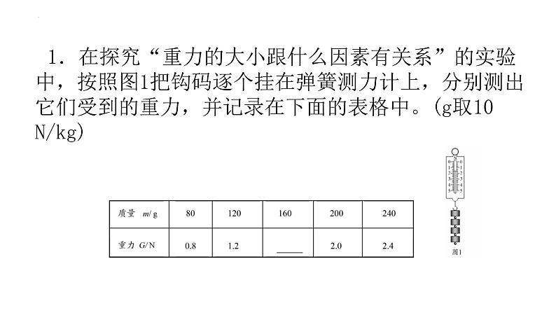 期中考试前复习练习－实验专题课件人教版八年级物理下册第3页