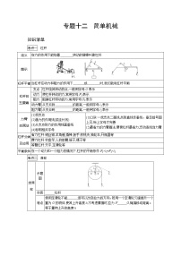 2022年中考物理复习专题12简单机械