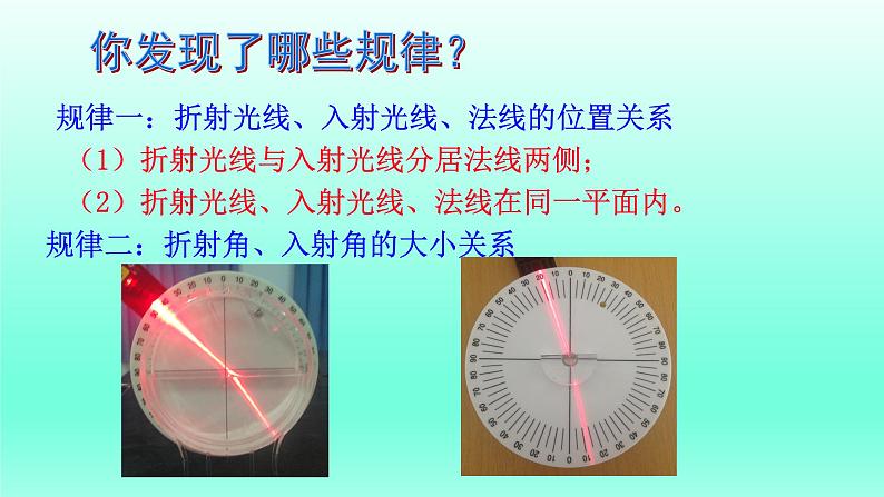 教科版八年级物理上册 4.4 光的折射 (3) 课件第7页