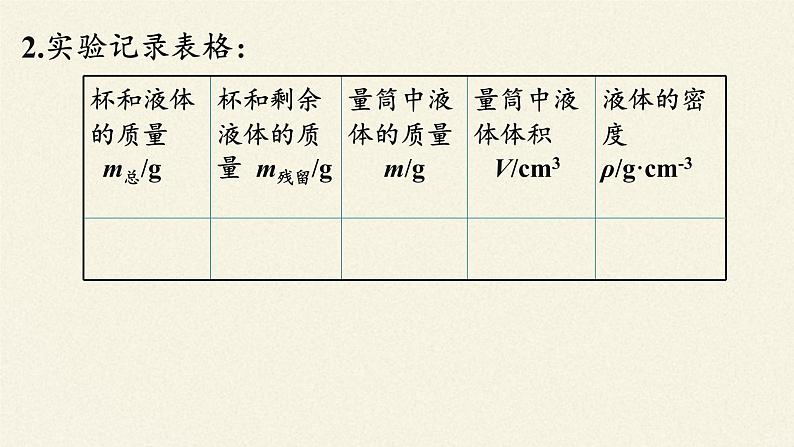 教科版八年级物理上册 6.3  测量密度(1) 课件第8页