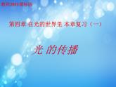 教科版八年级物理上册 第四章 复习(一)光的传播 课件