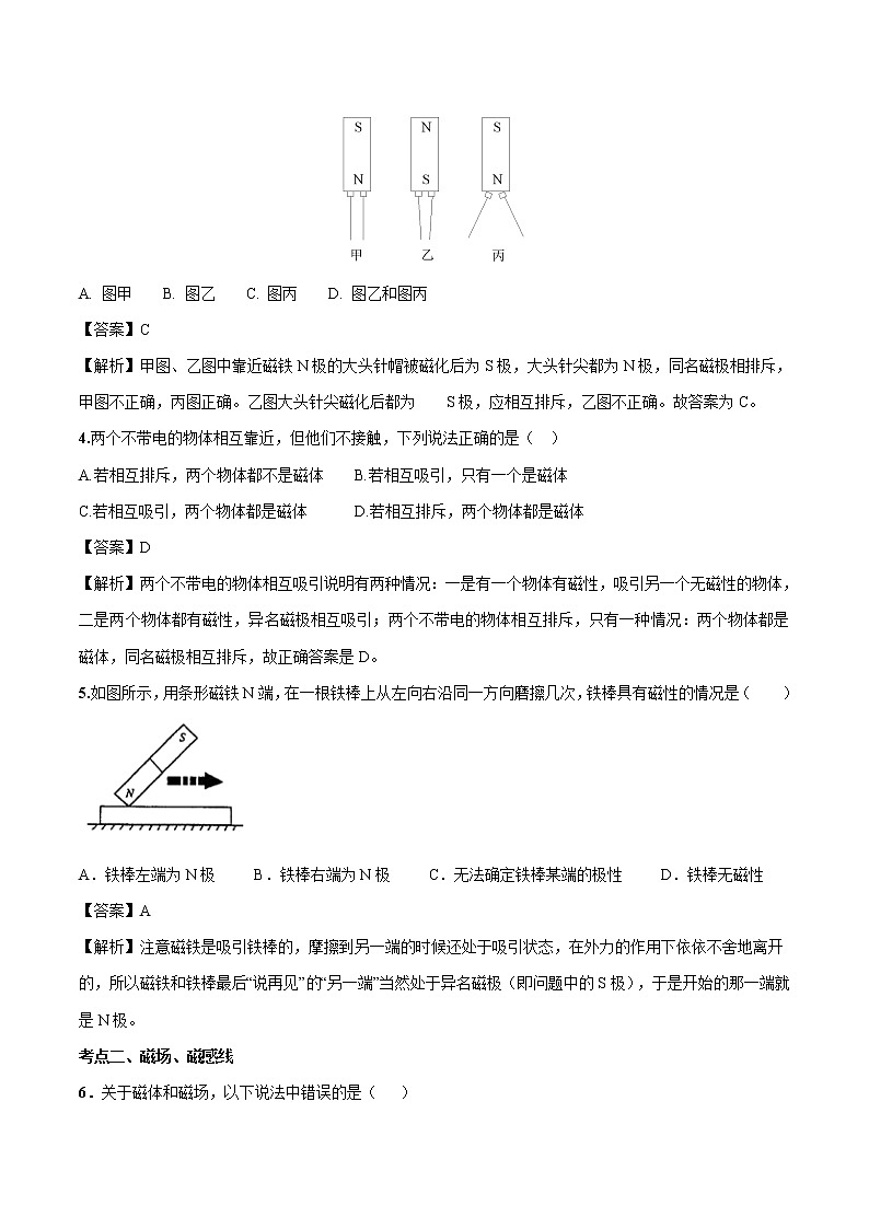 17.1 磁是什么 同步习题 初中物理沪科版九年级全一册（2022年）02