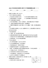 2022年河南师范大学附属中学中考物理模拟试卷（一）