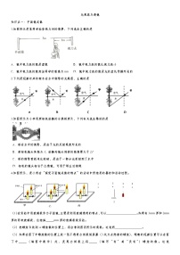 2020届九年级中考物理一轮复习知识点提高训练卷：光现象与透镜