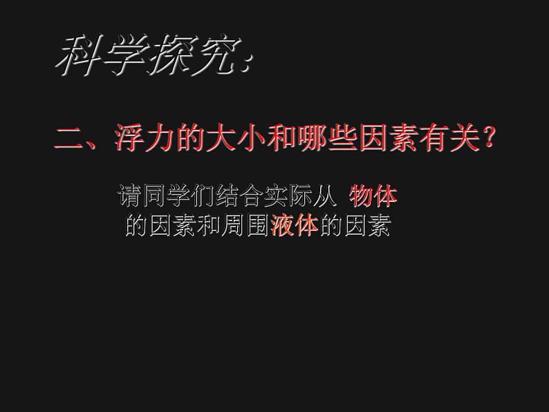 2022年教科版八年级物理下册第10章第3节科学探究：浮力的大小课件 (3)第2页