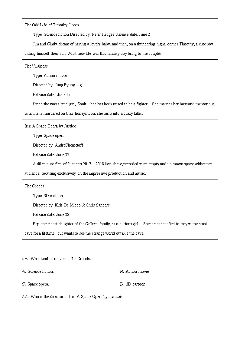 精品解析：2020年浙江省宁波市慈溪市中考一模英语试题（解析版+原卷板）03