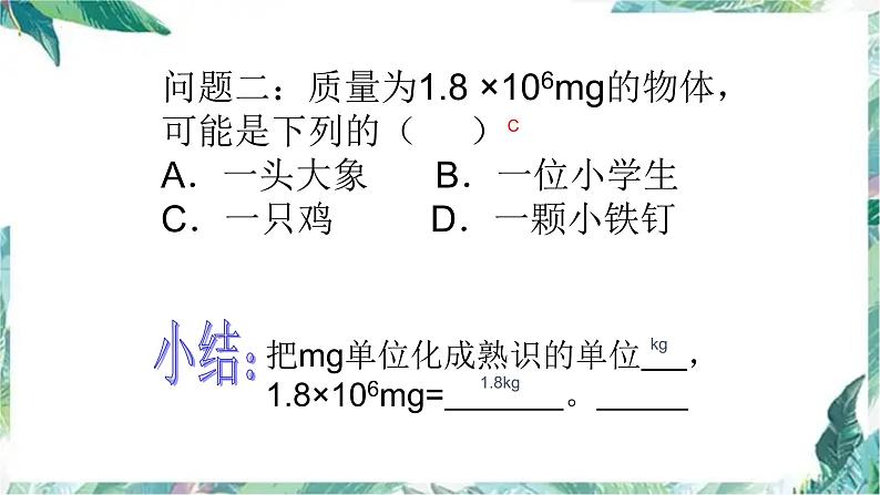 2022年中考物理复习课件----质量和密度07