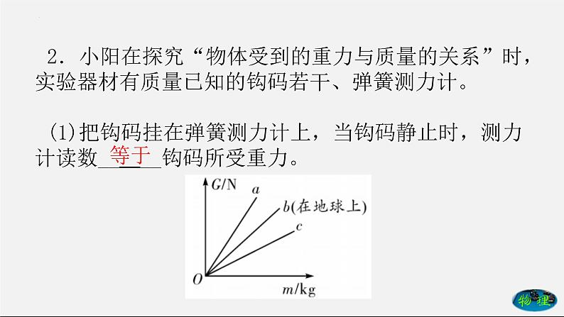 期中考试前复习－实验专题课件2021－2022学年人教版八年级物理下册07