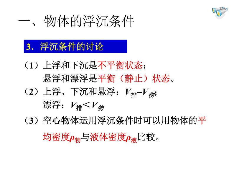 2022年人教版八年级物理下册第10.3物体的浮沉条件及应用课件 (2)06