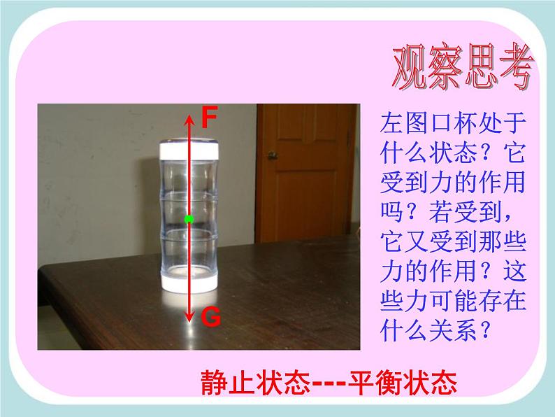 苏科版八年级下册物理 9.1二力平衡 课件第6页