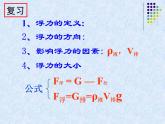 苏科版八年级下册物理 10.5物体的浮于沉 课件