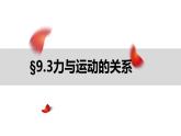 2022年蘇科版八年級(jí)物理下冊(cè)第9章第3節(jié)力與運(yùn)動(dòng)的關(guān)系課件 (1)