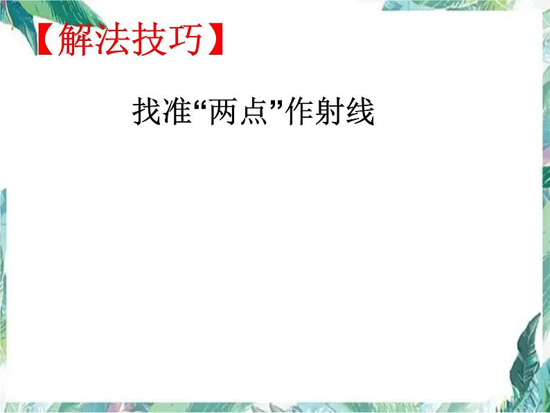 中考物理专题复习 光学作图专题 优质课件第7页