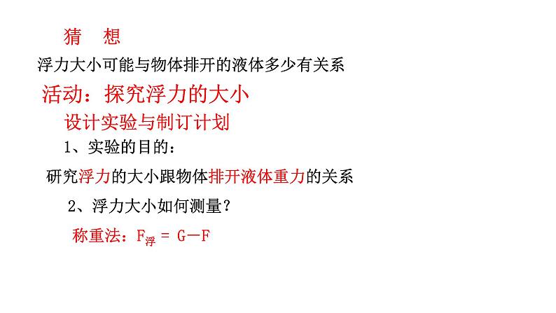 粤沪版八下物理 9.2 阿基米德原理 课件04