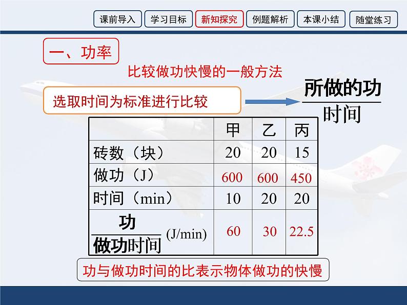 北师大版八下物理 9.4功率 课件第8页