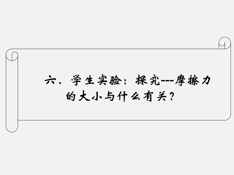 北师大版八下物理 7.6学生实验 探究 摩擦力的大小与什么有关 课件01