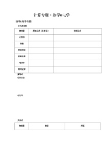 2022年广东省深圳市中考物理复习计算专题-----内能、电学