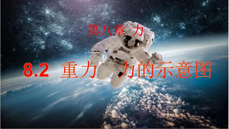 苏科版八年级下册物理 8.2重力 力的示意图 课件01