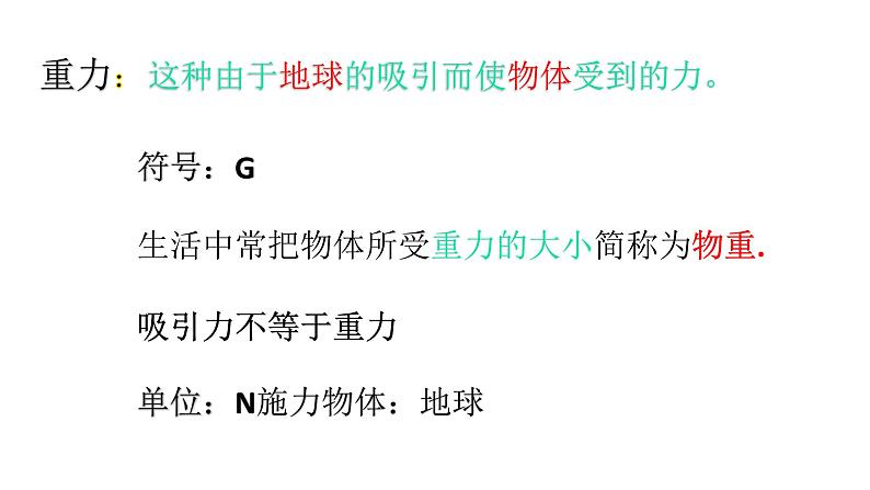 苏科版八年级下册物理 8.2重力 力的示意图 课件04