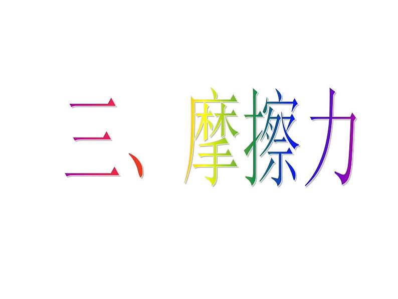 苏科版八年级下册物理 8.3摩擦力 课件第1页