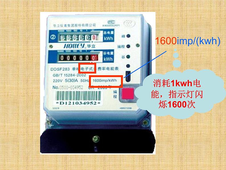 苏科版九年级下册物理 15.1电能表与电功 课件08