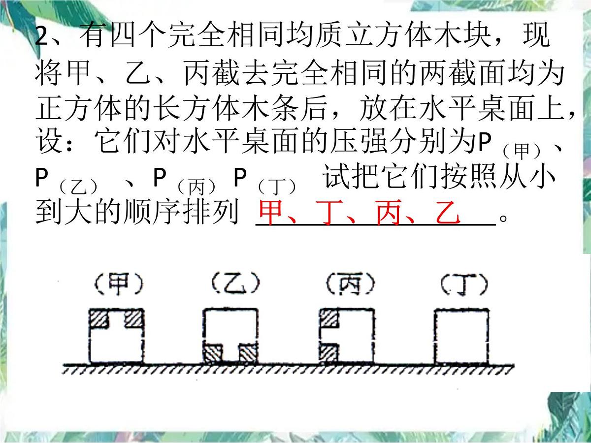 中考压强专题复习课件第4页