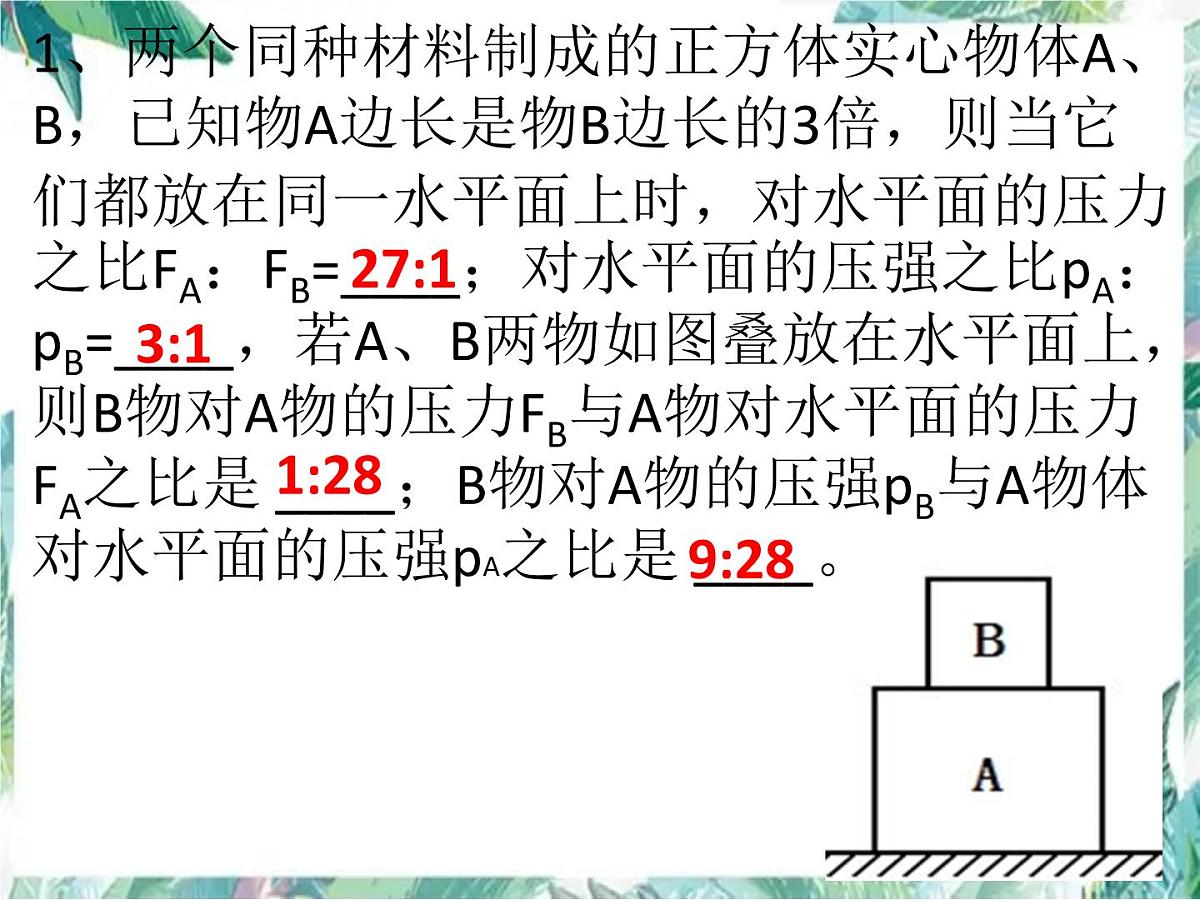 中考压强专题复习课件第6页