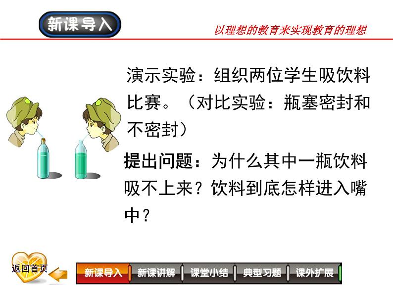 粤教版八年级下册物理  8.3 大气压与人类生活 课件第2页