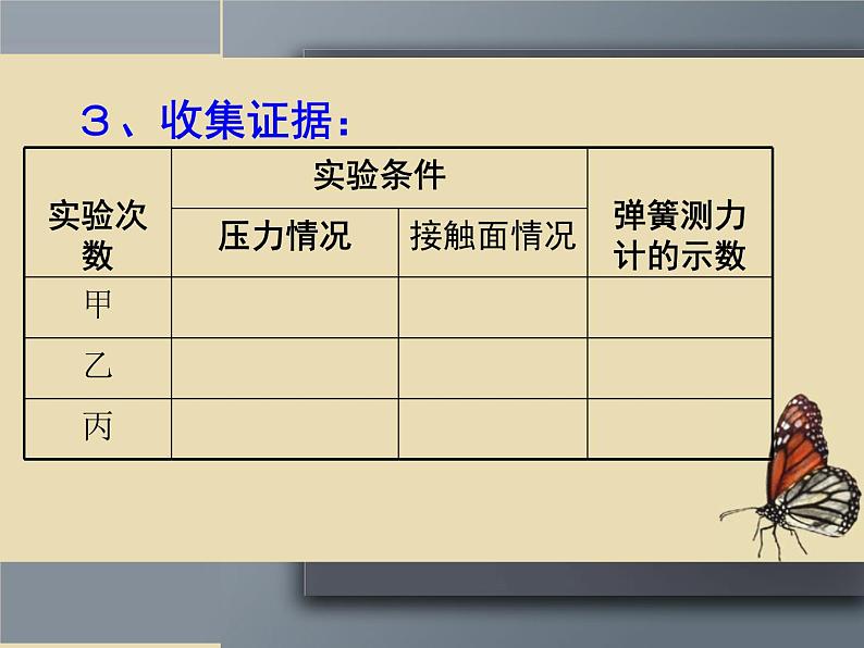 北师大版八下物理 7.6学生实验 探究 摩擦力的大小与什么有关 课件第8页