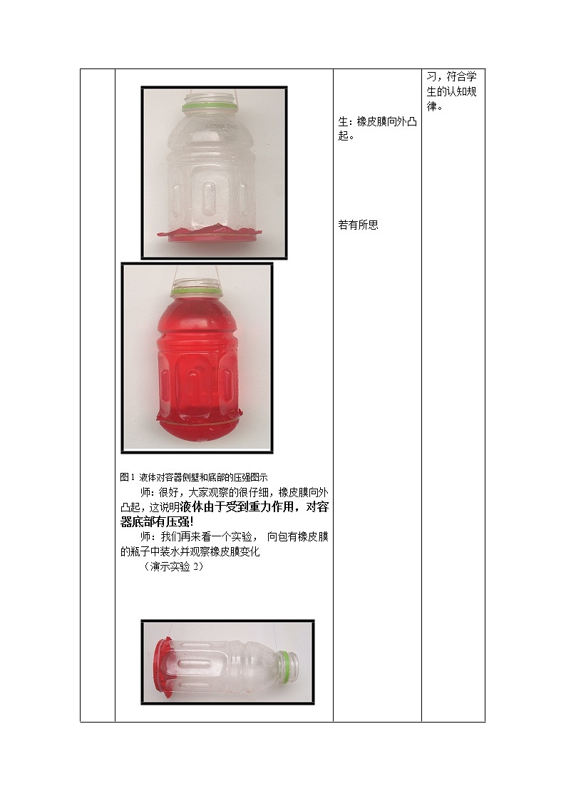 北师大版8下物理 8.2液体内部的压强 教案03