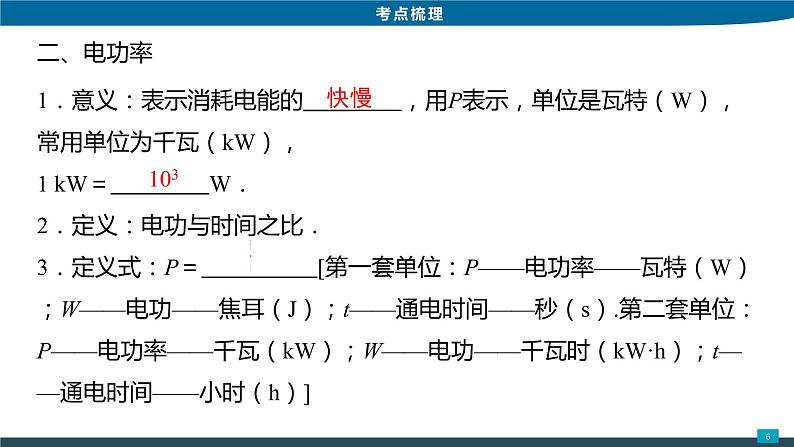 2022年中考物理专题复习4电能和电功率课件PPT第6页