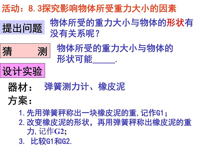 苏科版八年级下册物理 8.2重力 力的示意图 课件08