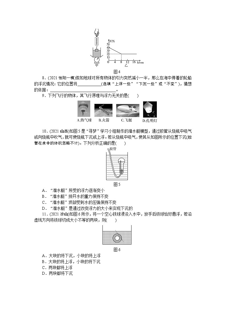 2022中考物理综合复习专项练习  第10课时浮力第2页