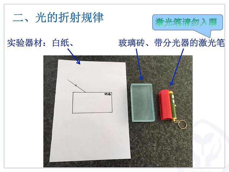 初中物理 教科2011课标版 八年级上册 4 光的折射 (1) 省优课件第4页