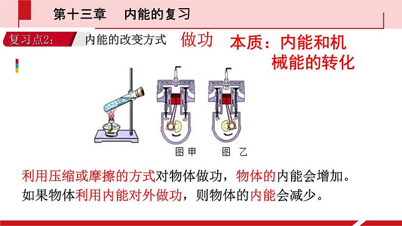 初中物理 人教2011课标版 九年级全 本章复习课 《内能的复习》课件 省优课件第8页