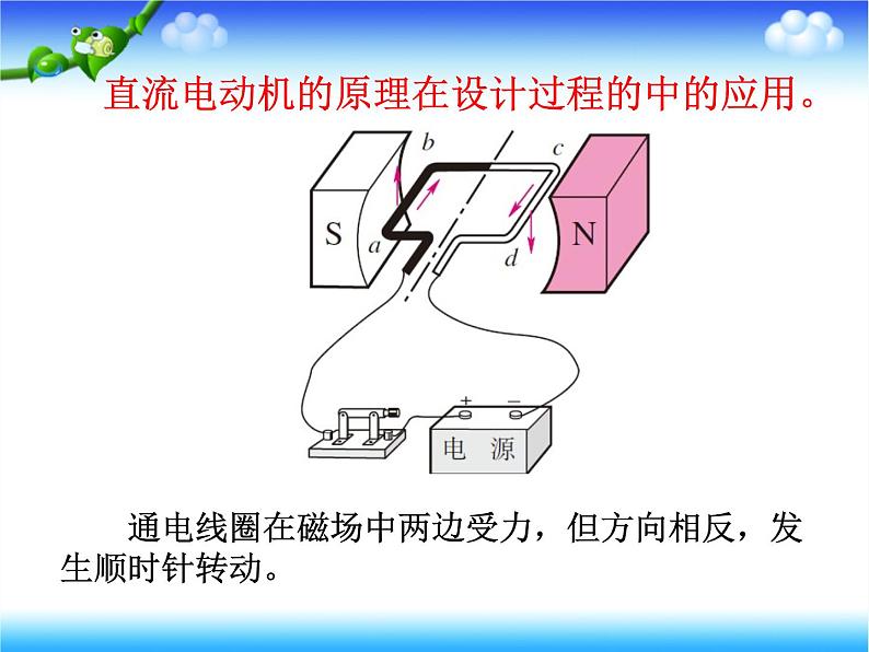 北师大版九年级全册物理  14.6 直流电动机  课件07