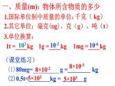 苏科版八下物理 6.1物体的质量  课件