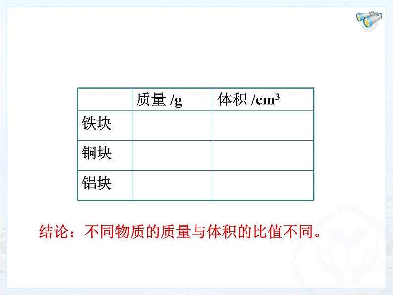 苏科版八下物理 6.3物质的密度 课件06