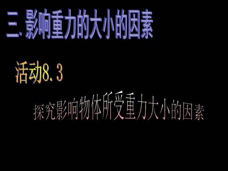 苏科版八下物理 8.2重力 力的示意图 课件05