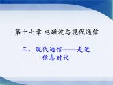 蘇科版九下物理 17.3現(xiàn)代通信 走進(jìn)信息時(shí)代  課件