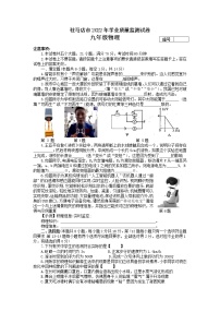 2022年河南省驻马店市中考二模物理试题