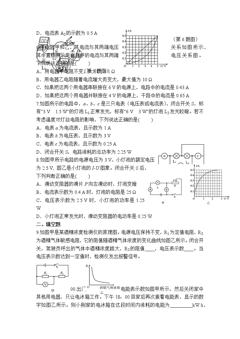 2022年中考物理二轮复习专题训练---欧姆定律和电功率第2页