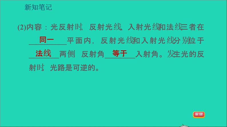 2021秋八年级物理上册第3章光和眼睛3.2探究光的反射规律习题课件新版粤教沪版20220208128第8页