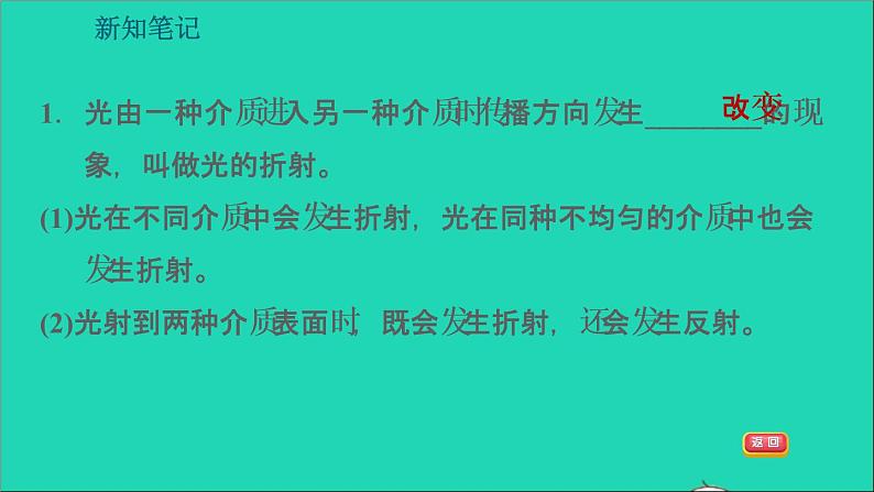 2021秋八年级物理上册第3章光和眼睛3.4探究光的折射规律课件+教案+学案+素材打包13套新版粤教沪版06