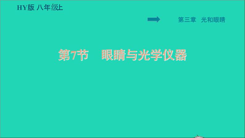 2021秋八年级物理上册第3章3.7眼睛与光学仪器课件+教案+学案+素材打包16套新版粤教沪版01