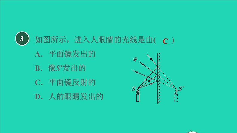 2021秋八年级物理上册第3章光和眼睛3.3探究平面镜成像特点课件+教案+学案+素材打包14套新版粤教沪版08