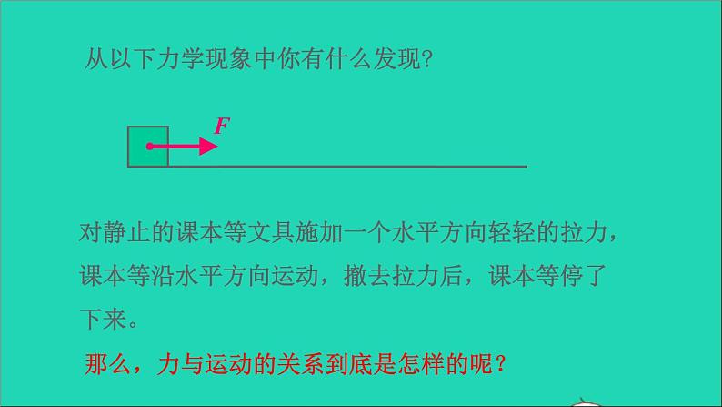 2021秋八年级物理全册第7章力与运动第1节科学探究：牛顿第一定律第1课时牛顿第一定律授课课件新版沪科版第3页