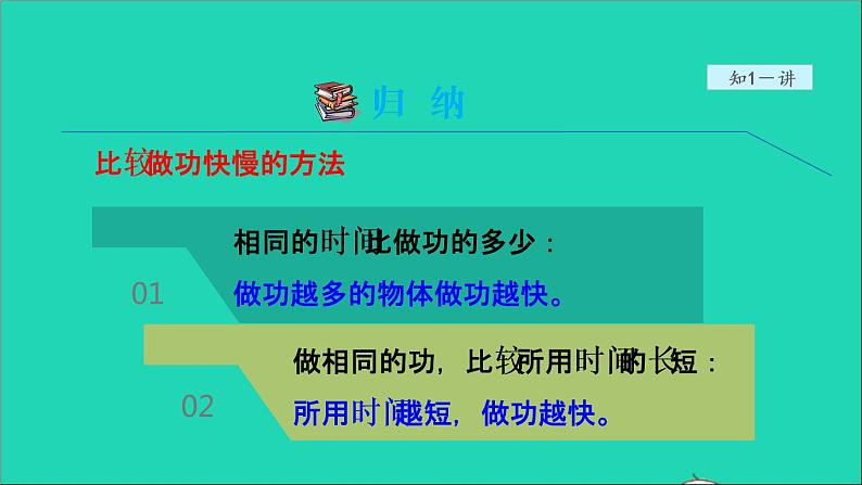 2021秋八年级物理全册第10章机械与人第4节做功的快慢授课课件新版沪科版06