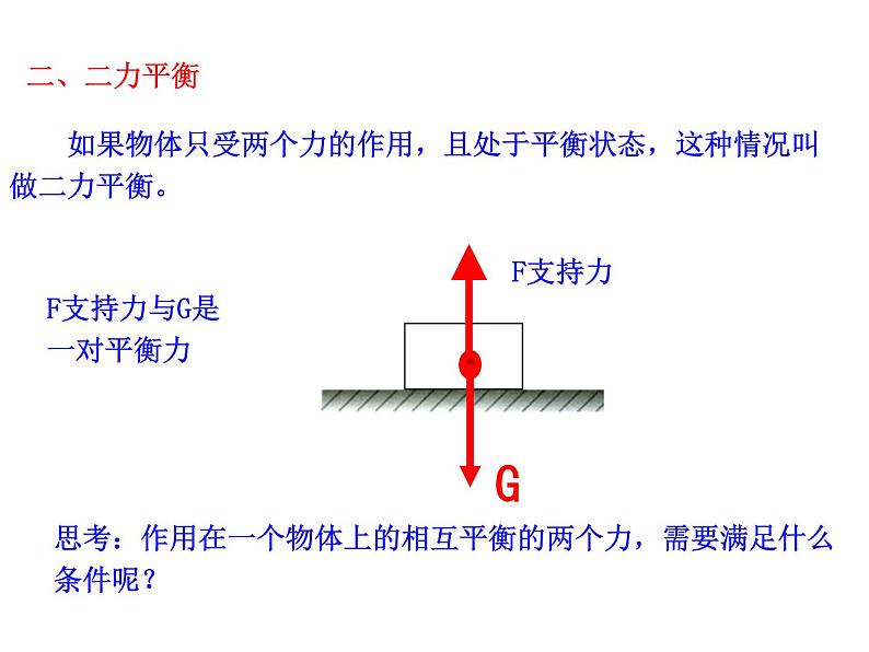 教科版物理八年级下册  8.2 力的平衡 课件第6页