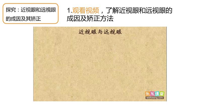 初中物理北师大版八年级下册《常见的光学仪器——眼睛和眼镜》部优课件08